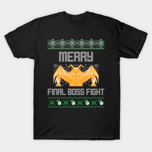 Merry Christmas Video Game Final Boss Fight T-Shirt